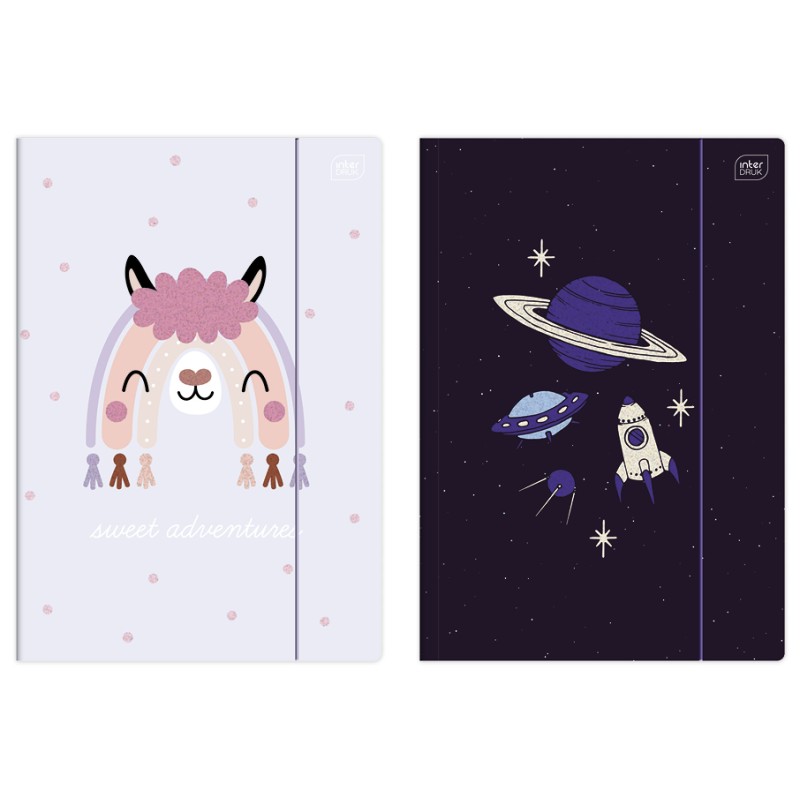 Teczka z gumką A4+ Glitter