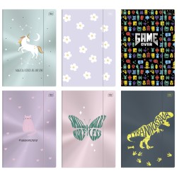 Teczka z gumką A4+ UV Metallic