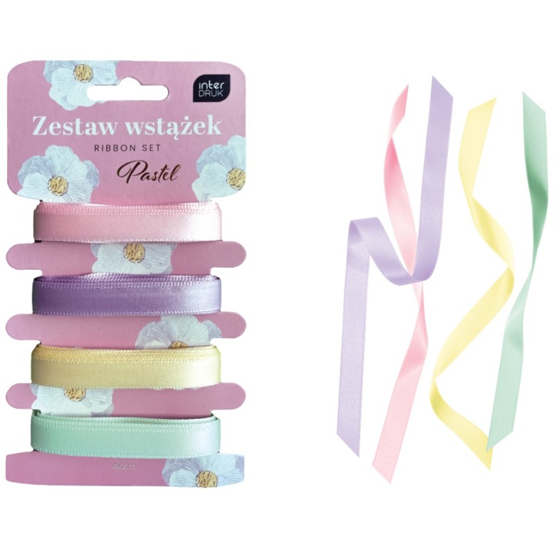 Zestaw wstążek 4x2m PASTEL