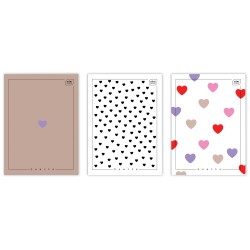 Zeszyt A4 80 M 70G UV Hearts