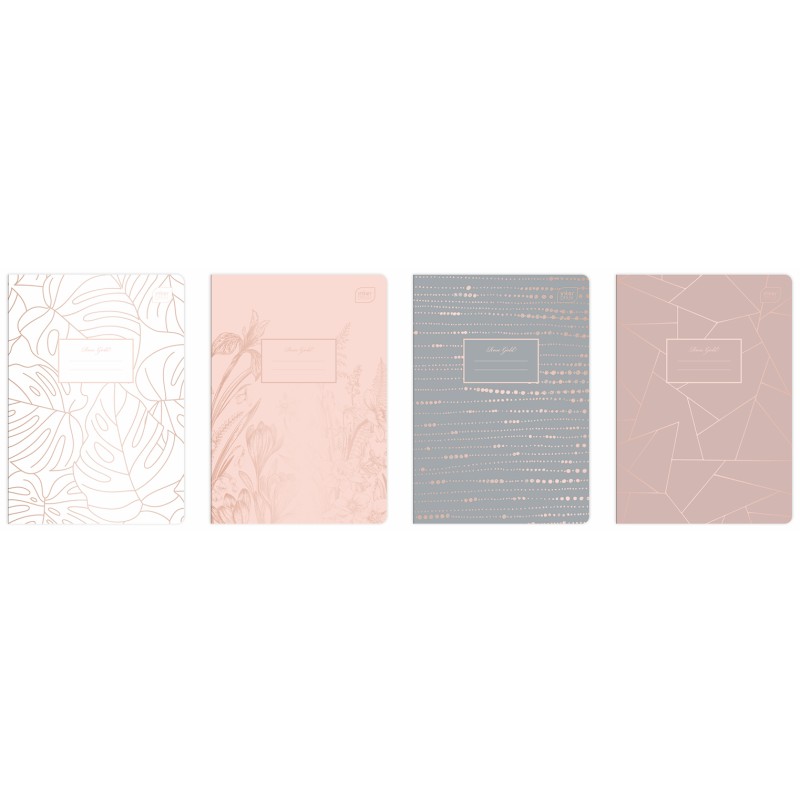 Zeszyt A5 60 M 70g Metallic Rose Gold