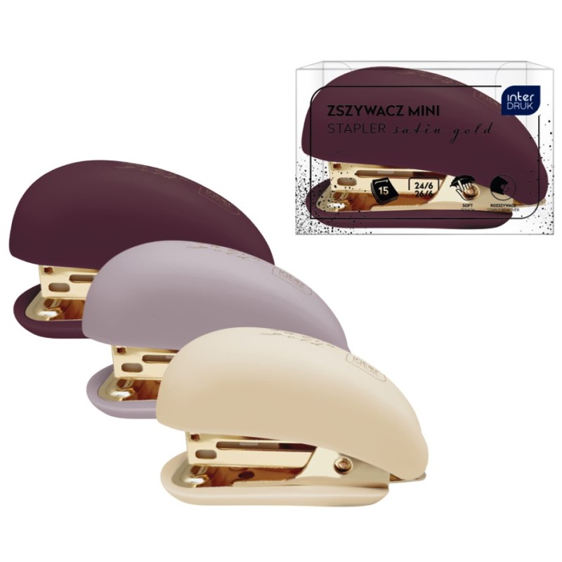 Zszywacz mini SATIN GOLD
