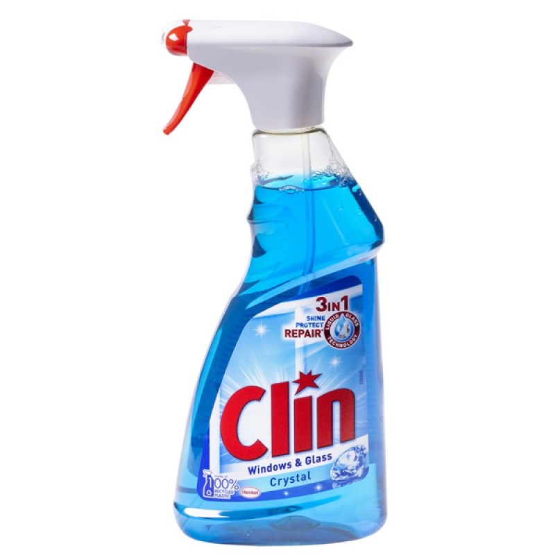 Płyn do mycia szyb CLIN Blue, pompka, 500ml