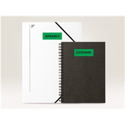 Trwałe etykiety kolorowe 210 x 297 mm, zielone etykiety papierowe, etykiety samoprzylepne 100 ark. / op., Avery 3472