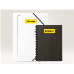 Trwałe etykiety kolorowe 210 x 297 mm, żółte etykiety papierowe, etykiety samoprzylepne 100 ark. / op., Avery 3473