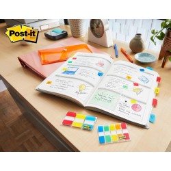 Zakładki indeksujące POST-IT® do archiwizacji (676-AYPV), PP, silne, 15,8x38,1mm, 4x10 szt., mix kolorów