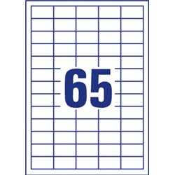 Etykiety uniwersalne Economy Europe100 by Avery Zweckform, A4, 100 ark./op., 38 x 21,2 mm, białe