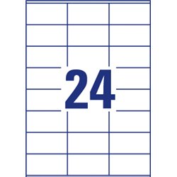 Etykiety uniwersalne Economy Europe100 by Avery Zweckform, A4, 100 ark./op., 70 x 36 mm, białe