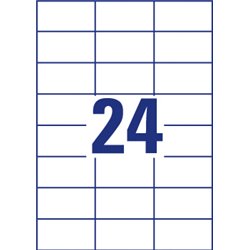 Etykiety uniwersalne Economy Europe100 by Avery Zweckform, A4, 100 ark./op., 70 x 37 mm, białe