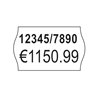 Etykiety cenowe w rolce do metkownicy dwurzędowej, usuwalne, 1200 etyk./rolka, 10 rolek/op., 16 x 26 mm, białe, Avery PLR1626
