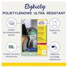 Etykiety foliowe 45,7 x 21,2 mm, białe etykiety wodoodporne z trwałym klejem, wytrzymałe etykiety przemysłowe 40 ark. / op.,
