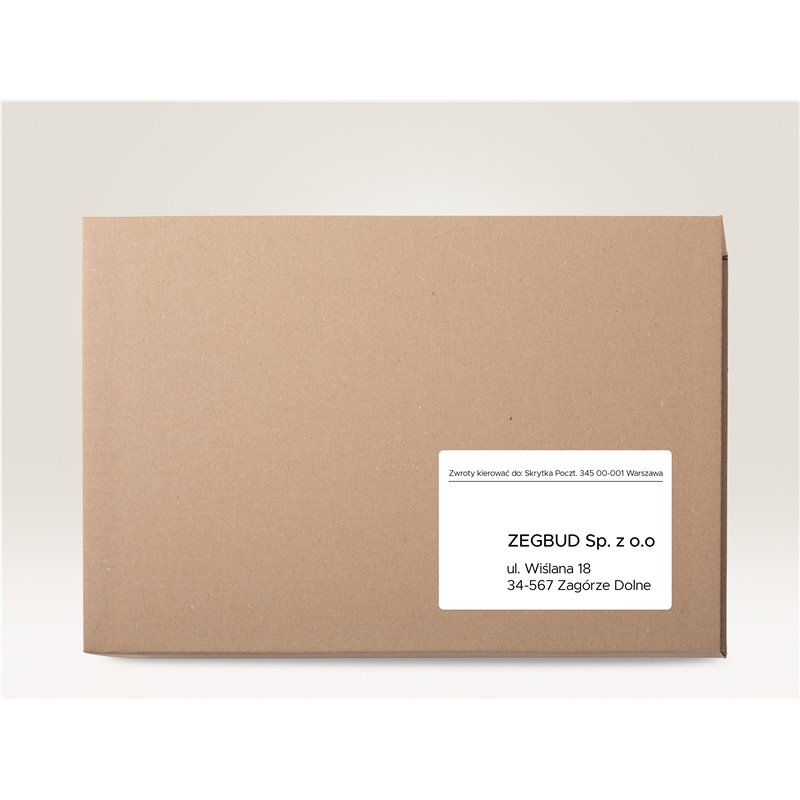 Trwałe etykiety papierowe 105 x 70 mm, białe etykiety samoprzylepne, etykiety do druku 100 ark. / op., Avery 3426