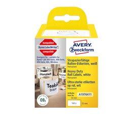 Etykiety na rolce, etykiety foliowe 25 x 54 mm, etykiety do termodruku, białe etykiety wodoodporne, etykiety poliestrowe na zna