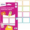 Naklejki do oznaczania 48 x 34 mm, 16 naklejek, kolorowe ramki, AVERY