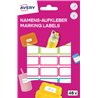 Naklejki do oznaczania 15 x 32 mm, 48 naklejek, kolorowe ramki, AVERY