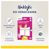 Naklejki do oznaczania 48 x 70 mm, 8 naklejek, kolorowe ramki, AVERY