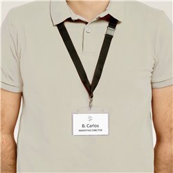 Holdery na identyfikatory ze smyczą zestaw identyfikatorów 60 x 90 mm, 10 szt etui na identyfikatory + smycze na identyfikator