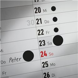 Kółka do zaznaczania Ø 18 mm, czarne etykiety papierowe, etykiety okrągłe z trwałym klejem, etykiety do oznaczenia 96 etyk