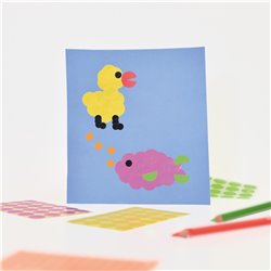 Kółka do zaznaczania Ø 18 mm, czarne etykiety papierowe, etykiety okrągłe z trwałym klejem, etykiety do oznaczenia 96 etyk