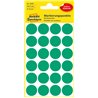 Kółka do zaznaczania Ø 18 mm, zielone etykiety papierowe, etykiety okrągłe z trwałym klejem, etykiety do oznaczenia 96 ety