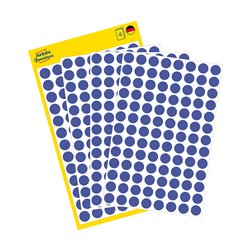 Kółka do zaznaczania Ø 8 mm, niebieskie etykiety papierowe, etykiety okrągłe z usuwalnym klejem, etykiety do oznaczenia 416