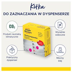 Kółka do zaznaczania w dyspenserze Ø 10 mm, niebieskie etykiety papierowe, etykiety okrągłe z trwałym klejem, etykiety do 