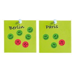 Kółka do zaznaczania w dyspenserze Ø 19 mm, czerwone etykiety papierowe, etykiety okrągłe z trwałym klejem, naklejki Smutn