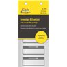 Tabliczki znamionowe, etykiety inwentaryzacyjne do opisu ręcznego 50 x 20 mm, srebrne etykiety wodoodporne 50 szt., etykiety po