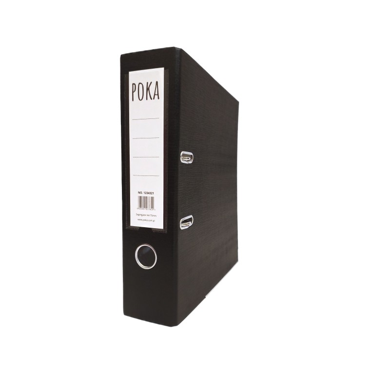 Segregator na Dokumenty A4  75 mm Kolor Czarny