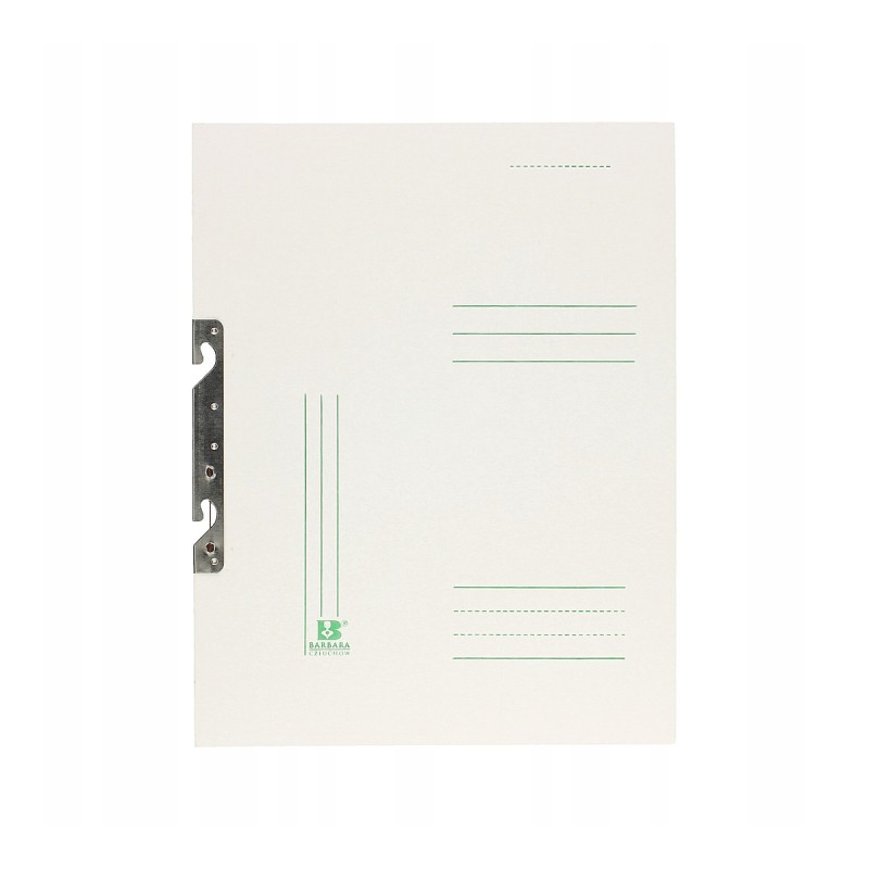 Skoroszyt A4 zawieszany 1/1 350g karton biały