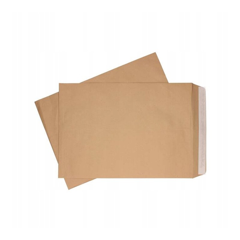 Koperta C3 brązowa HK z paskiem samoklejąca