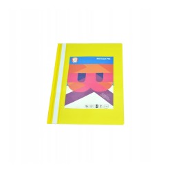Skoroszyt A4 PVC KBK żółty bez europerforacji