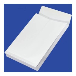 Koperta RBD B4+ biała 255x390x40 HK z paskiem