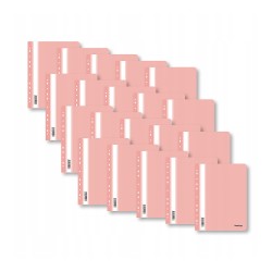 Skoroszyt A4 Berlingo różowy z perforacją