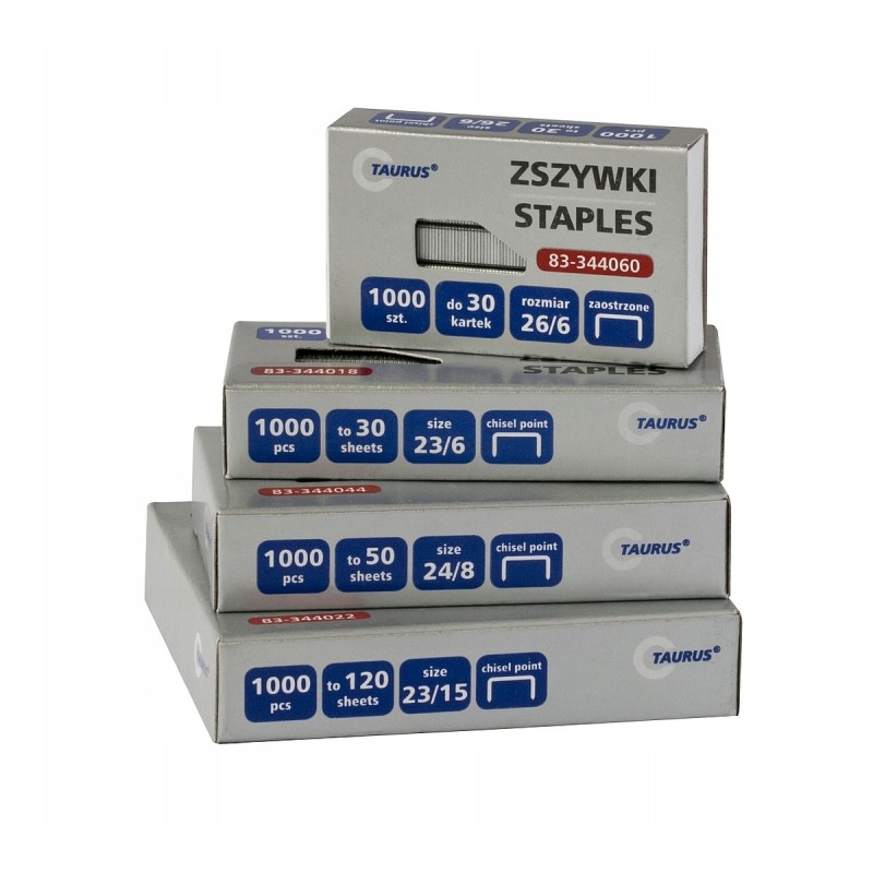 Zszywki 23/13 Taurus mocne zszywanie