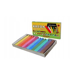 Kreda kolorowa 12 sztuk szkolna B8