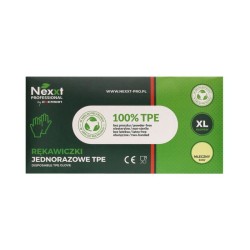Rękawiczki TPE Jednorazowe rozmiar XL –...