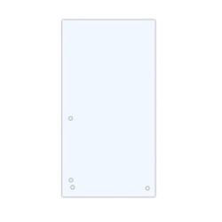 Przekładki DONAU, karton, 1/3 A4, 235x105mm, 100szt., białe
