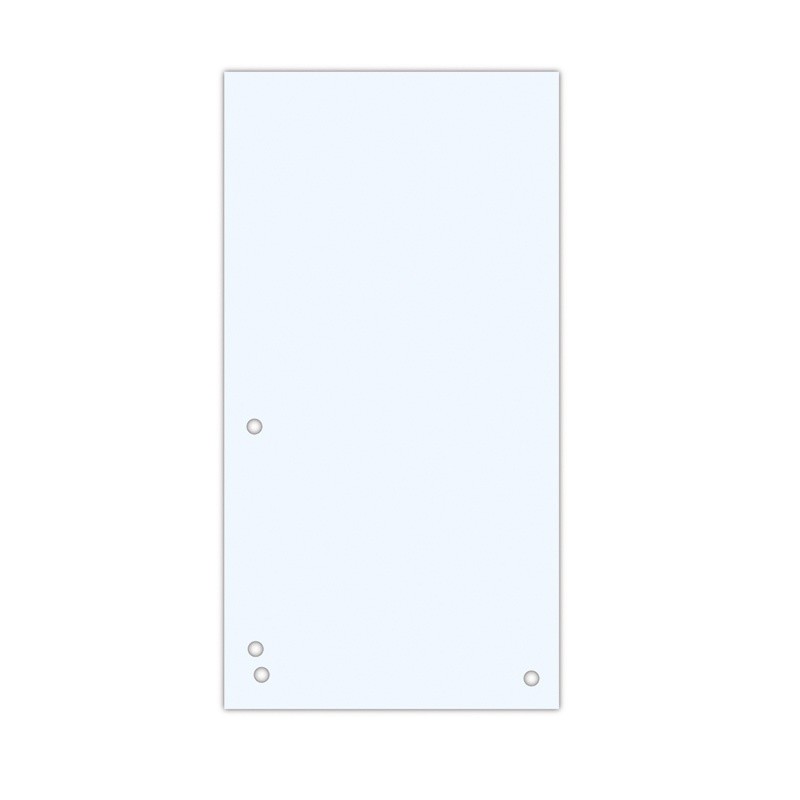 Przekładki DONAU, karton, 1/3 A4, 235x105mm, 100szt., białe