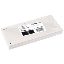 Przekładki DONAU, karton, 1/3 A4, 235x105mm, 100szt., szare