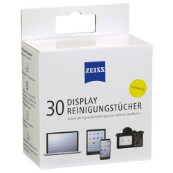 Chusteczki do czyszczenia ekranów, tabletów i laptopów ZEISS, 30 szt., białe