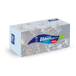 Chusteczki kosmetyczne celulozowe VELVET Harmony, 3-warstwowe, 120 listków, biały