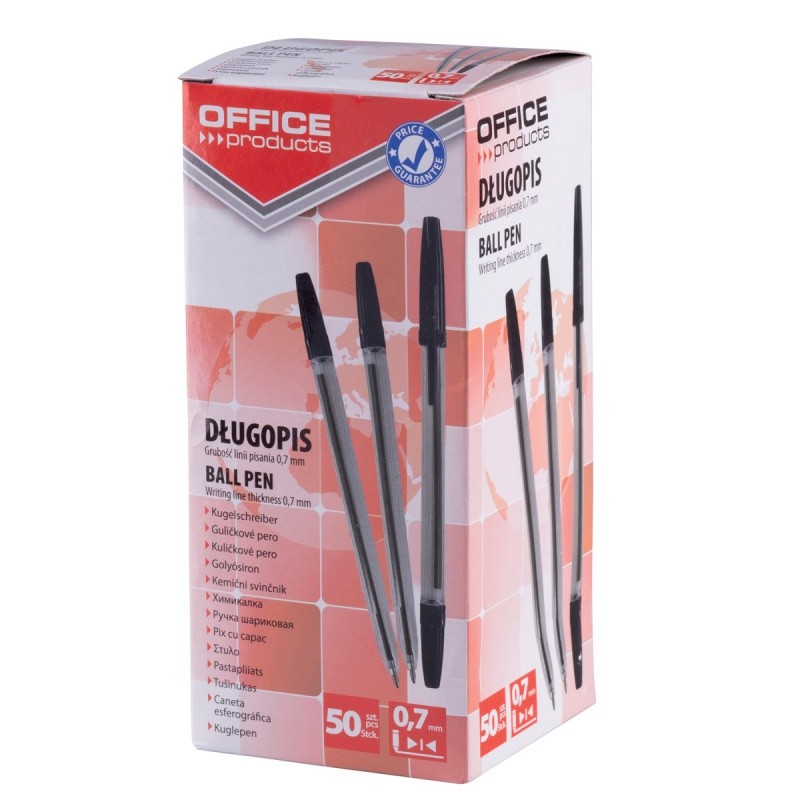 Długopis OFFICE PRODUCTS, 1,0mm, czarny