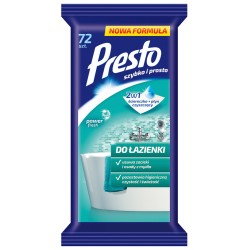 Ściereczki gospodarcze PRESTO, do łazienek. 72szt., białe
