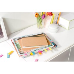 Zakładki indeksujące POST-IT® (671/3), papier, 25x76mm, 3x100 kart., mix kolorów