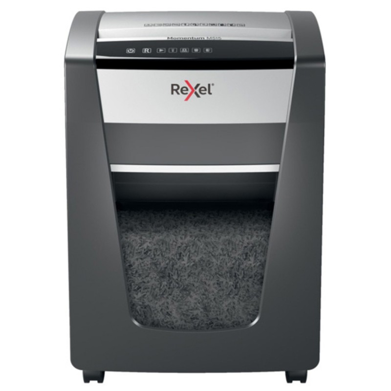 Niszczarka Rexel Momentum M515, mikro ścinki, P-5, 15 kart., 30l, czarna