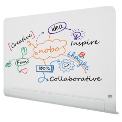 Tablica suchoś. -magn. NOBO Brillant, 100x60cm, panoramiczna 45", szklana, biała