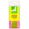 Bloczek samoprzylepny Q-CONNECT, 38x51mm, 3x50 kart., neon, mix kolorów