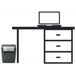 Niszczarka Rexel Momentum X406, konfetti, P-4, 6 kart., 15l, czarna