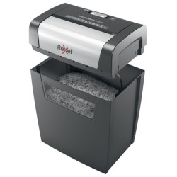 Niszczarka Rexel Momentum X308, konfetti, P-3, 8 kart., 15l, czarna